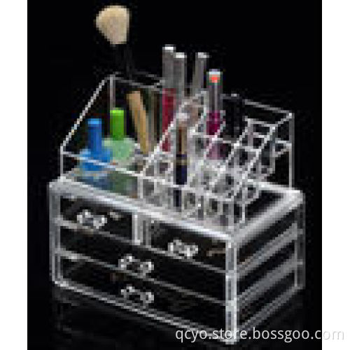 Acrylic Material acrylic cosmetic & makeup drawer organizer